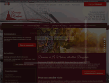 Tablet Screenshot of domaine-de-la-madone.com